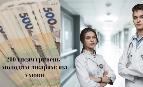 200 тисяч гривень молодим лікарям: хто може отримати та які умови