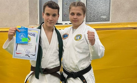 Біляївець Владислав Дорошенко здобув коричневий пояс з рукопашного бою у Києві