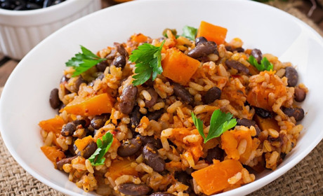 Рецепт дня: плов з гарбузом і квасолею