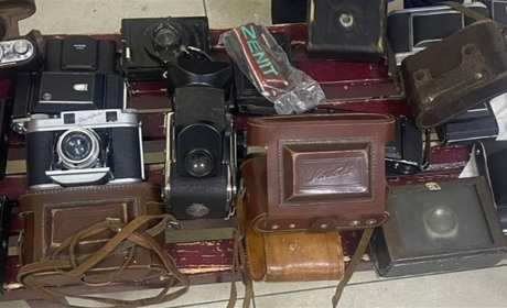 Колекцію раритетних фотоапаратів виявили прикордонники на кордоні з Румунією