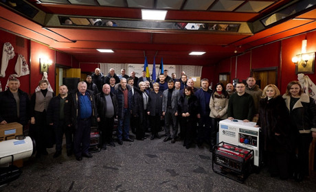 Естонська столиця передала громадам Житомирщини генератори