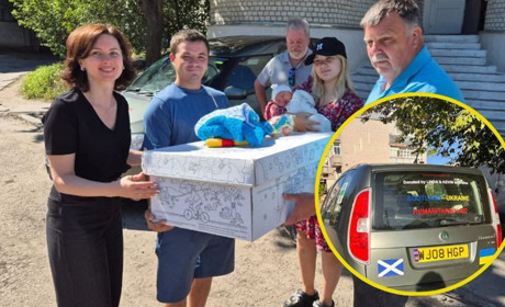Гуманітарна допомога та автомобіль — Красноградська громада отримала підтримку зі Шотландії
