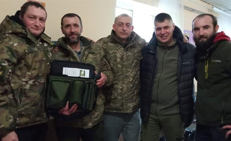 Захисники України 38 ОСБ «Ангели Вінниччини» дякують освітянам за потужний блок живлення