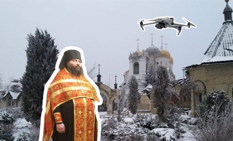 В окупованому Микільському поранено священнослужителя. Фото з монастиря
