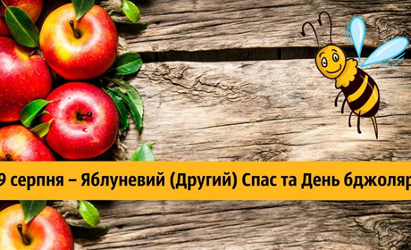19 серпня – Яблуневий (Другий) Спас та День бджоляра