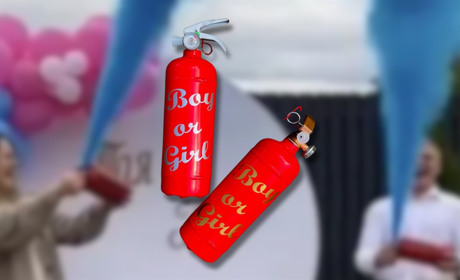 Вогнегасники для гендерних вечірок від магазину «Світ безпеки»: як ефектно дізнатися стать малюка