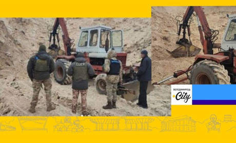 Неподалік Зарічного прикордонники виявили громадян які незаконно видобували пісок