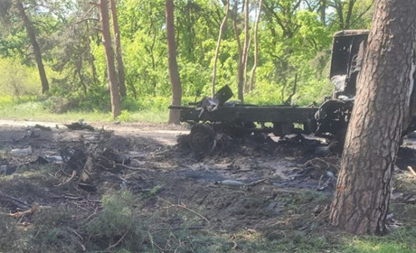 Ворожа атака зіграла проти себе: КамАЗ окупантів загорівся разом з мінометним розрахунком