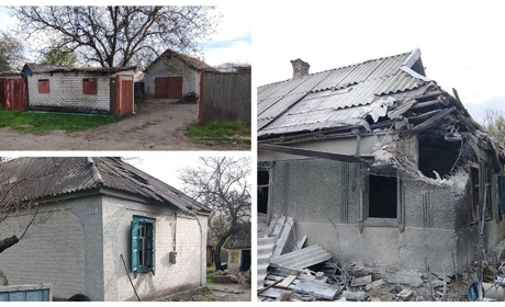 Російські БПЛА розбили будинки у селі Самарське та Росішки
