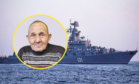Ветеран-моряк з Хиноч бачив «Москву» і тепер радіє затопленому ворожому флагману