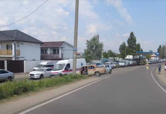 В Затоке сезон горячих пробок: видео