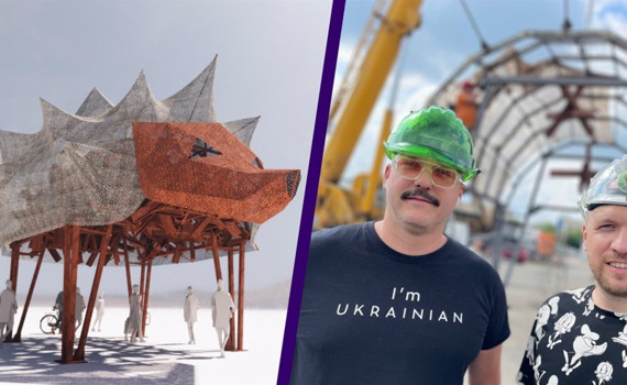 Так ми створювали 5-тонного їжака для Burning Man. Це наш меморіал загиблим під час війни в Україні