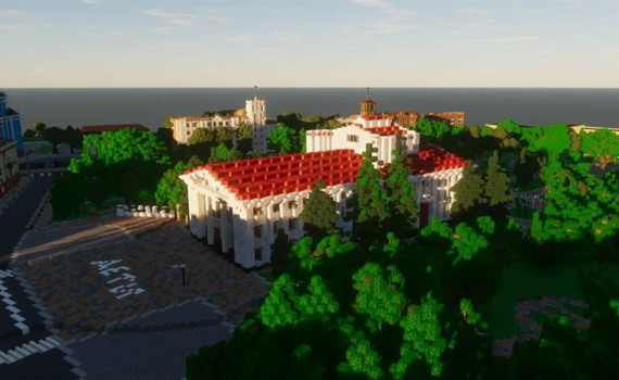 Драмтеатр і мурал "Мілана". Українські геймери відтворюють окупований Маріуполь у Minecraft