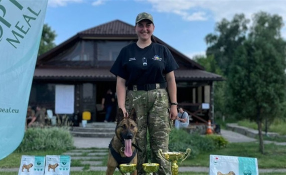 Кінологиня з Ірпеня та її вівчарка Ібро посіли призове місце на всеукраїнських змаганнях