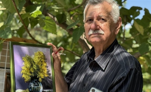 100 картин Вадима Кіріцева згоріли у Кураховому. Лікар пише нові та допомагає ЗСУ