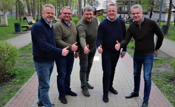 Мер литовського міста Паланга Шарунас Вайткус із делегацією відвідав Бучу