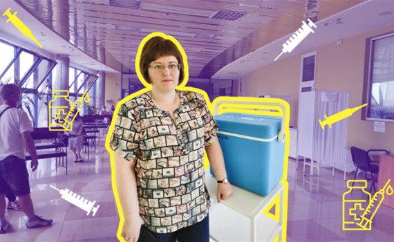 Я працюю в Центрі масової вакцинації в Маріуполі. Наш слоган – вакцинуйся, щоб повернути свободу