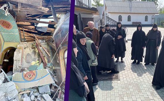 Митрополит Митрофан приехал из Горловки в оккупированный Лиман. Осмотрел храмы, разбитые Россией