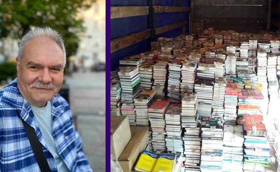 Я вивіз більше 25 тисяч книг із “Книгарні Є” у Слов'янську. Рятувати їх теж важливо — і ось чому