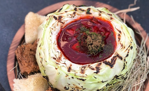 Russia bombed the place serving the praised Mariupol version of Ukrainian borscht in a cabbage head
