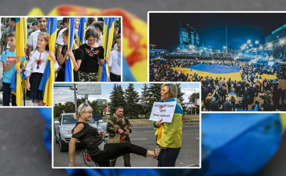 Український прапор знову замайоріє в кожному місті. Синьо-жовтий стяг як символ боротьби сходу