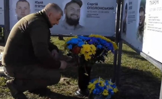 У Гостомелі відкрили Алею Слави в пам'ять про загиблих Героїв
