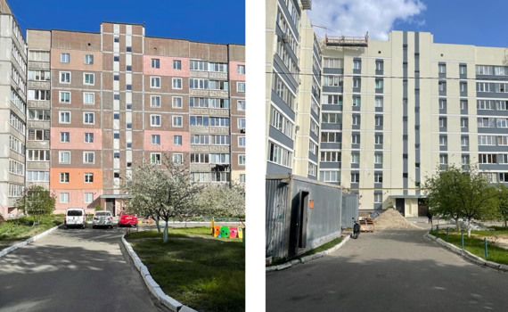 У Бучі відновлюють зруйновані будинки за допомогою конструктора фасадів