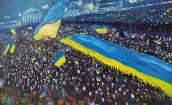Забрати із собою всю любов до рідного міста. Обговорюємо картини на виставці переселенців «За межею»