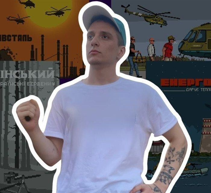 Все почалося з донецького аеропорту. “Вітер Степовий” зображує війну в Україні у стилі піксель-арт