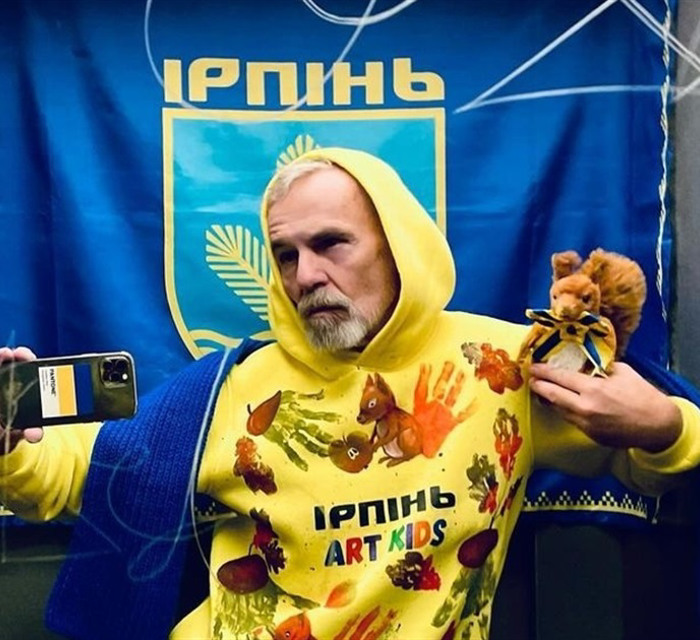 Підтримка з Берліну: німецький дизайнер Франк Вільде опублікував світлину в ірпінському худі