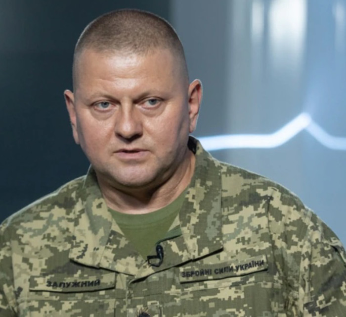 Залужний повісив у кабінеті картину художника зі Слов’янська. Її написав Сергій Сметанкін
