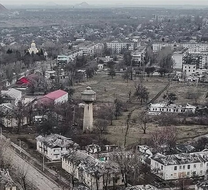 Мирноград з висоти. Морські піхотинці показали кадри зі зруйнованого міста – відео