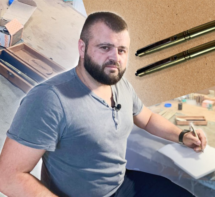 "Пиши історію": як майстер з Ірпеня створює ручки з гільз із двох епох