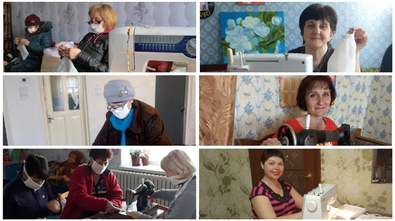 Як майстрині краю шиють захисні маски для односельців 