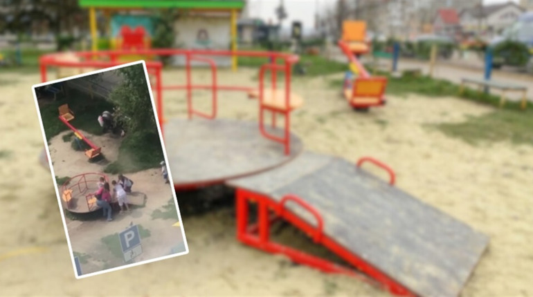 У Дрогобичі знову постраждала дитина на каруселі: комунальні служби обіцяють встановити попередження