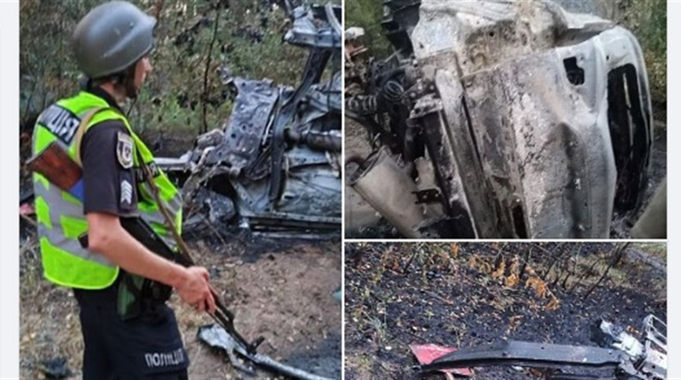 На Чернігівщині автівка підірвалася на вибухівці: 2 людини загинули, 2 дитини травмувалися