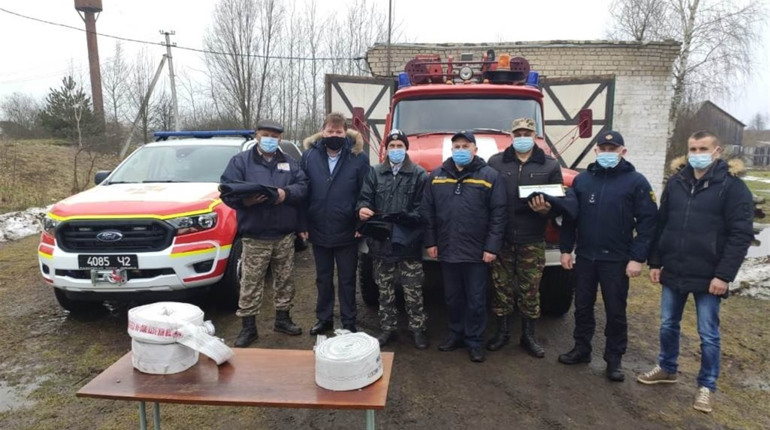 Відзначили рятувальників місцевої пожежної охорони села Більська Воля
