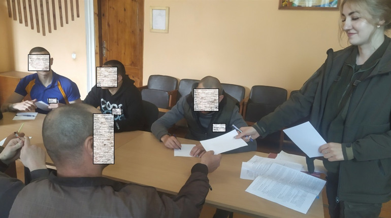 У Полицькій ВК-76 вчили засуджених опановувати агресію