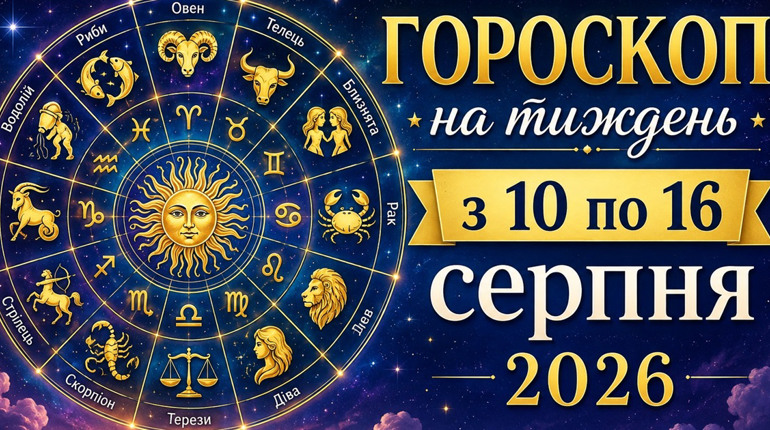 Гороскоп на тиждень з 10 по 16 серпня 2026 року для всіх знаків зодіаку