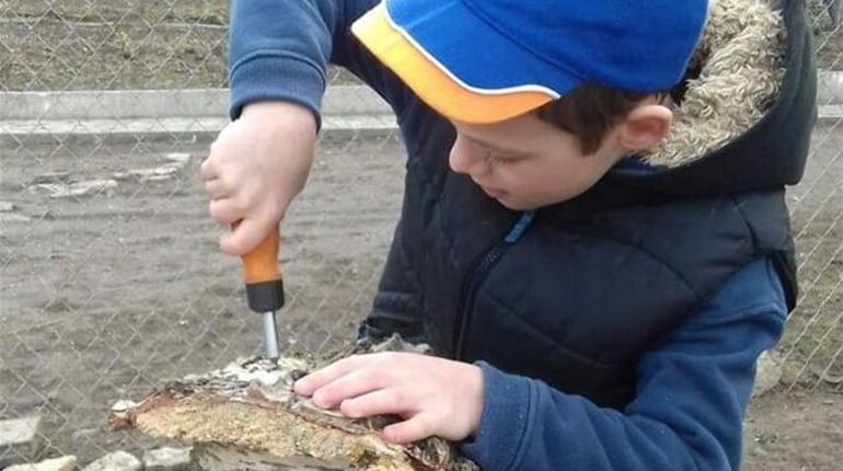Школяр із Чорткова змайстрував гніздівлі для птахів та розвісив їх на деревах неподалік від дому