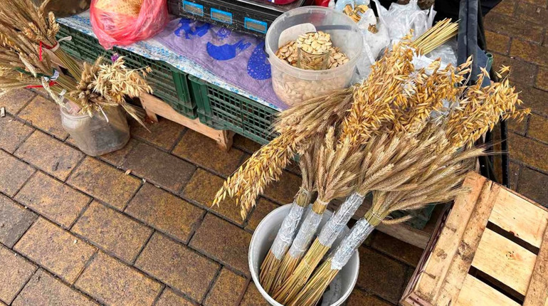 "Дідухи" на ринках Старокостянтинова: за скільки продають різдвяний оберіг