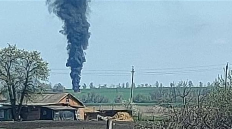 На Харківщині збили російський літак (відео)