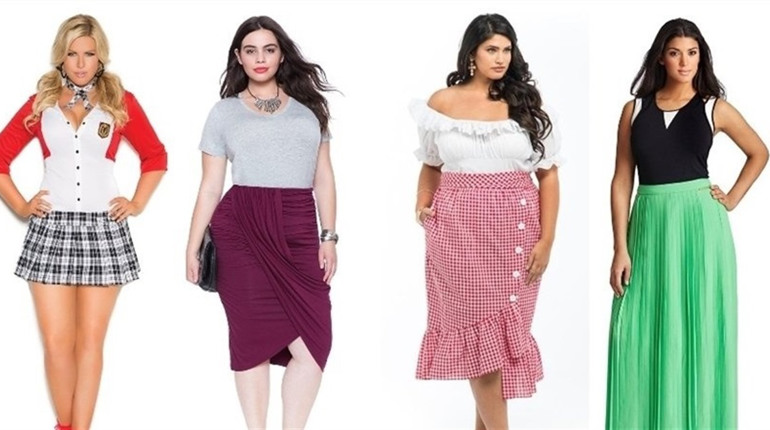 Модні спідниці plus size для жінок та дівчат