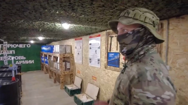 Окупанти створили бункер з музеєм і лазнею на Каховському напрямку (відео)