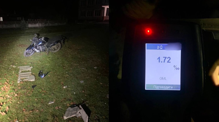 У Сарненському районі нетверезий підліток вʼїхав в огорожу: що відомо