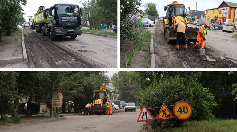 У Петропавлівці розпочали латковий ремонт вулиці Соборної (ВІДЕО)
