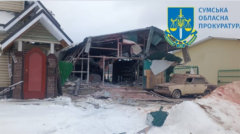 Цивільний чоловік отримав осколкові поранення під час обстрілу Середино-Буди