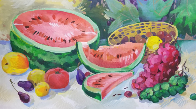 «Херсонський кавун-art». На Херсонщині відбувся конкурс дитячого малюнку про кавун