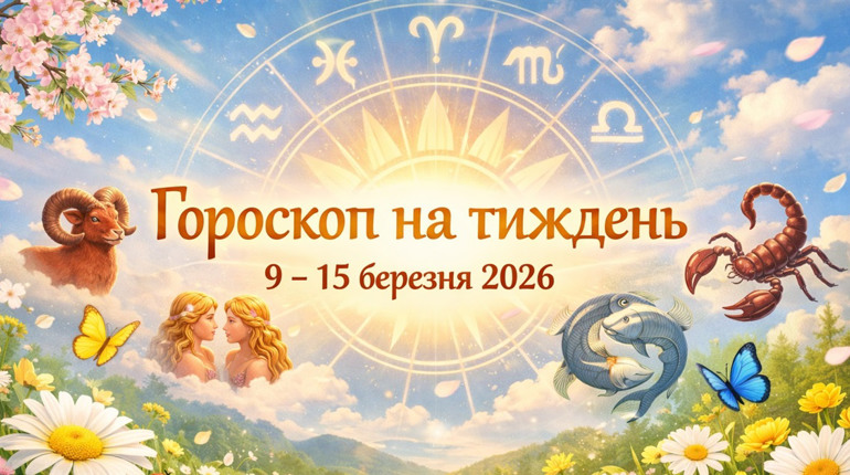 Гороскоп на тиждень з 9 по 15 березня 2026 року для всіх знаків зодіаку