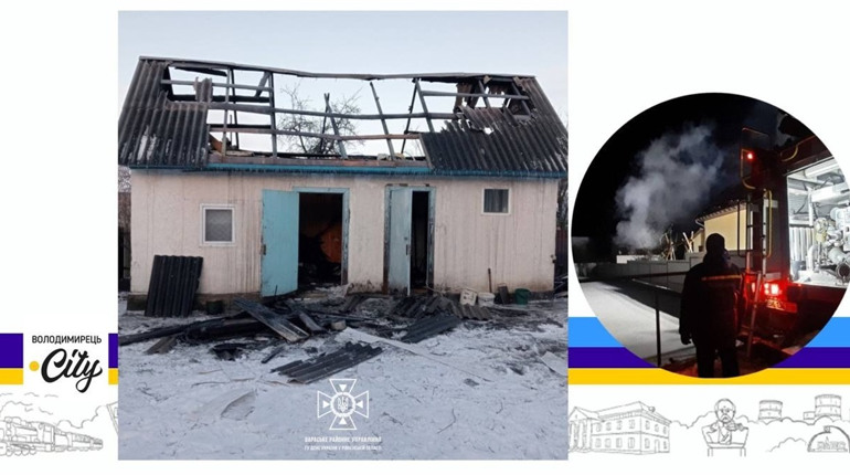 У Старій Рафалівці сталася пожежа: горіла господарська будівля